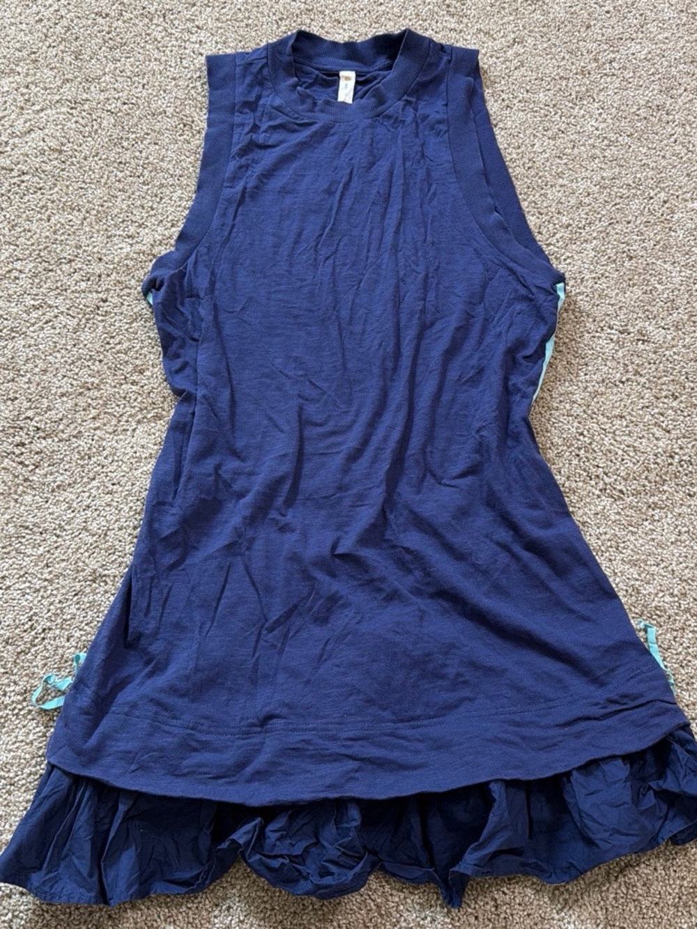 Anthropologie Navy Sleeveless Midi Tank Dress